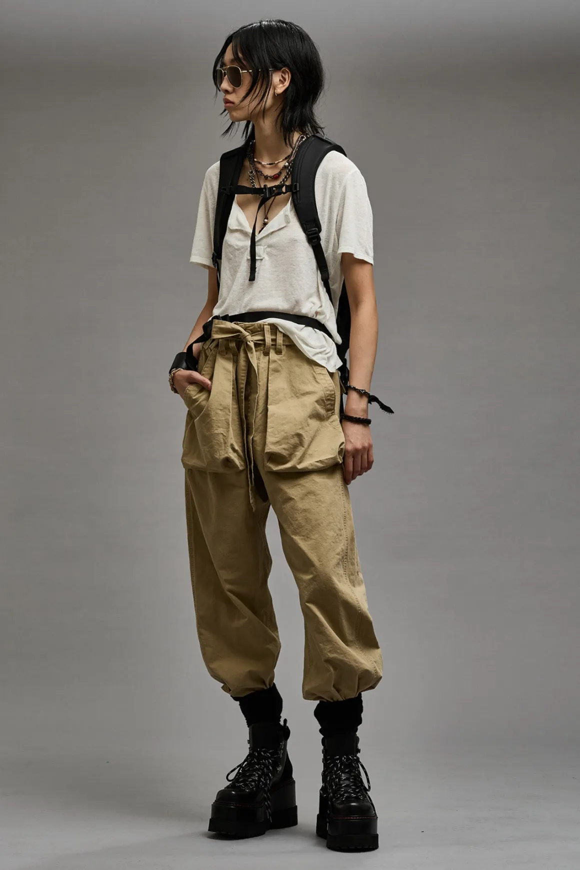 Women R13 Pants & Shorts*BELTED UTILITY PANT - RIPSTOP