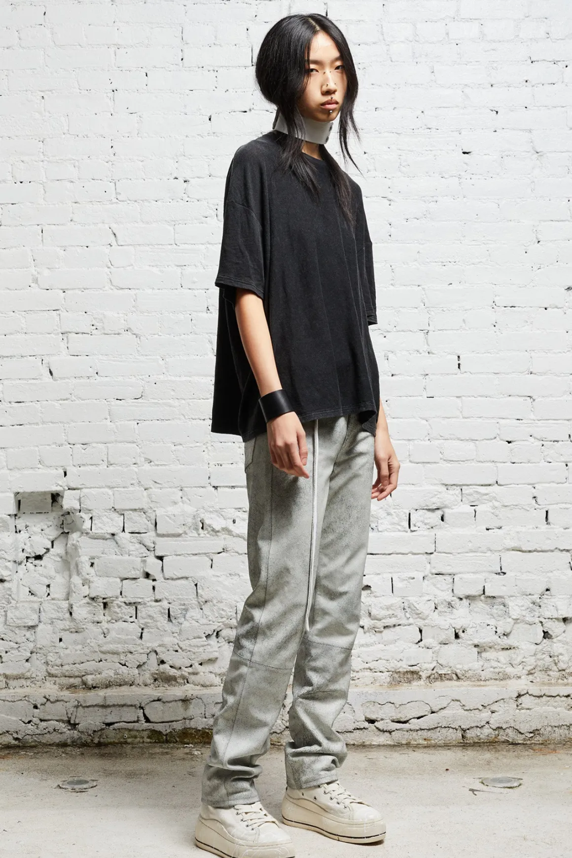 Women R13 Tops*BOXY T - ACID BLACK