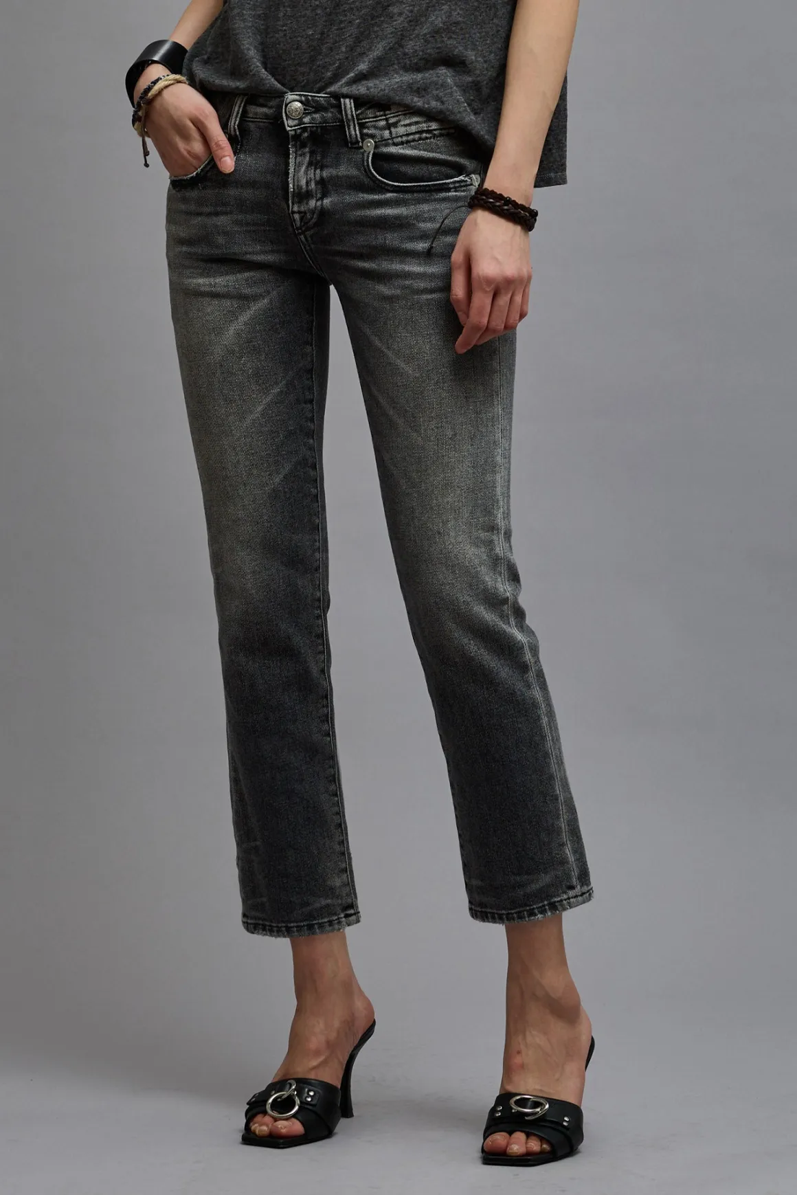 Women/BOY R13 Boy Straight*BOY STRAIGHT - VINTAGE GREY