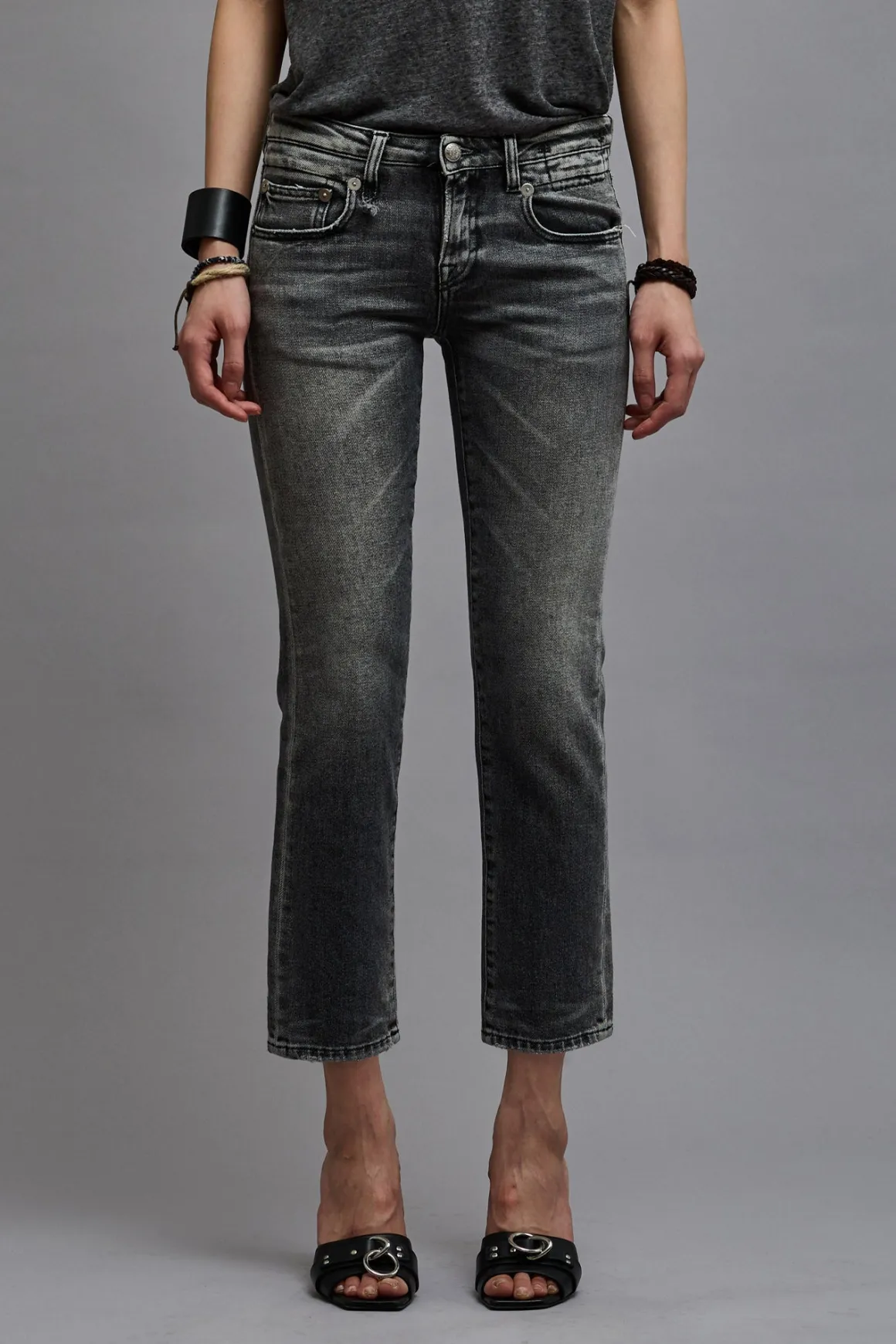 Women/BOY R13 Boy Straight*BOY STRAIGHT - VINTAGE GREY