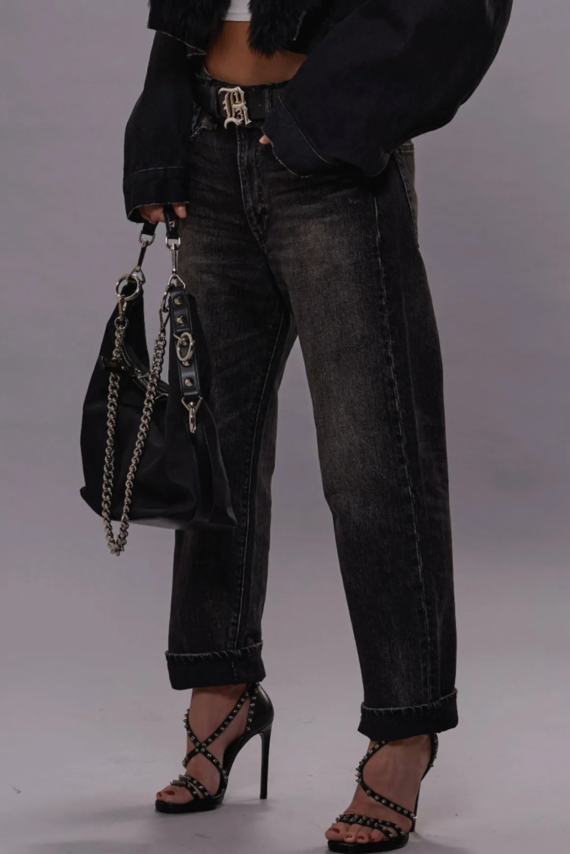 Women/BOY R13 Boyfriend*BOYFRIEND JEAN - ARVIN BLACK