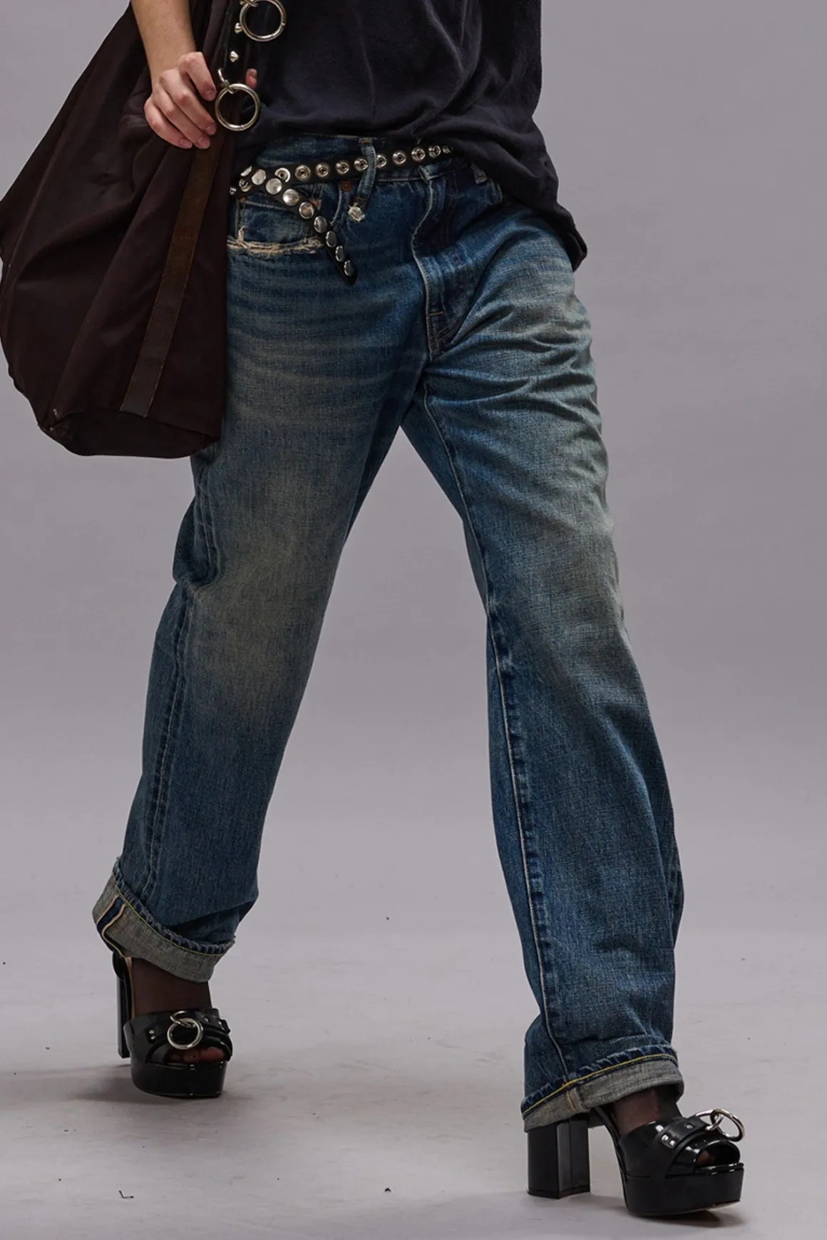 Women/BOY R13 Boyfriend*BOYFRIEND JEAN - ASPEN SELVEDGE BLUE