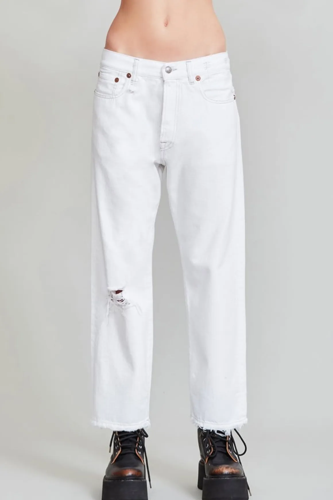 Women/BOY R13 Boyfriend*BOYFRIEND JEAN - HOLDEN WHITE