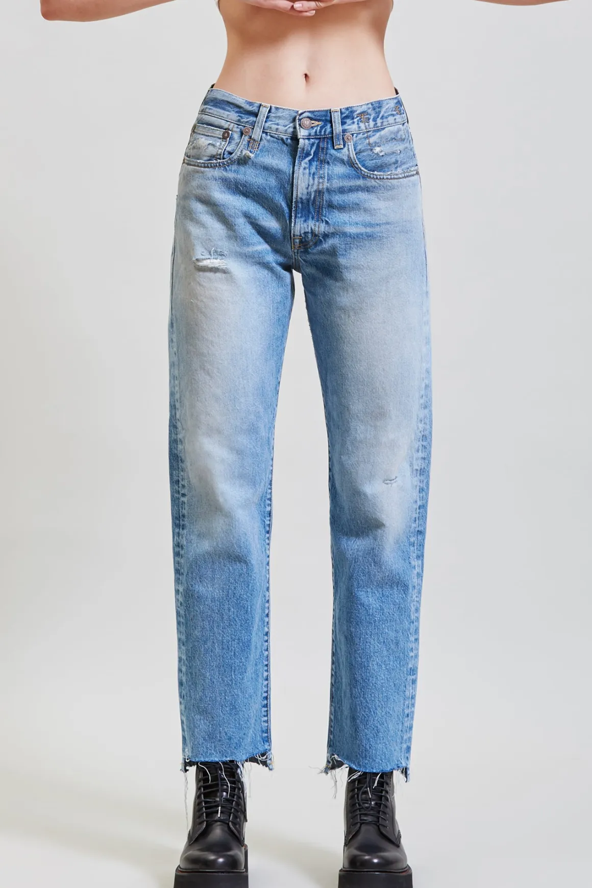 Women/BOY R13 Boyfriend*BOYFRIEND JEAN - IRVING BLUE