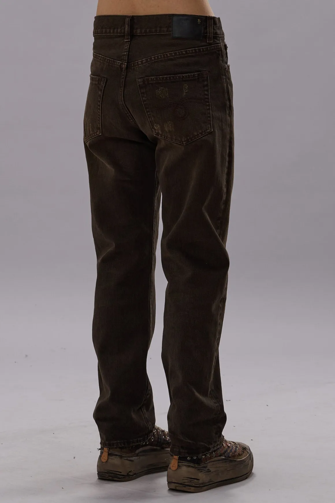 Women/BOY R13 Boyfriend*BOYFRIEND JEAN - VINTAGE CHOCOLATE BROWN