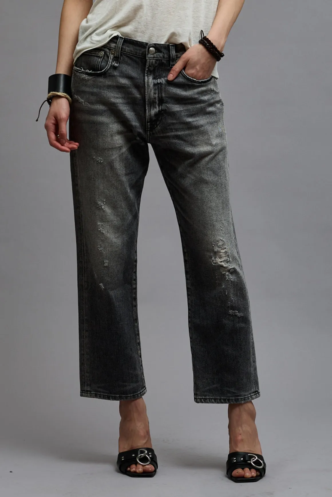 Women/BOY R13 Boyfriend*BOYFRIEND JEAN - VINTAGE GREY