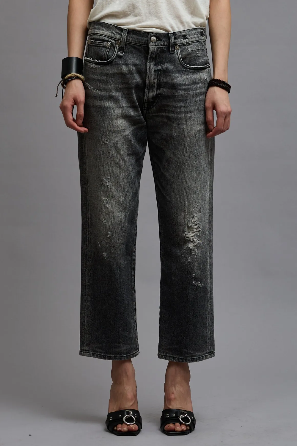 Women/BOY R13 Boyfriend*BOYFRIEND JEAN - VINTAGE GREY