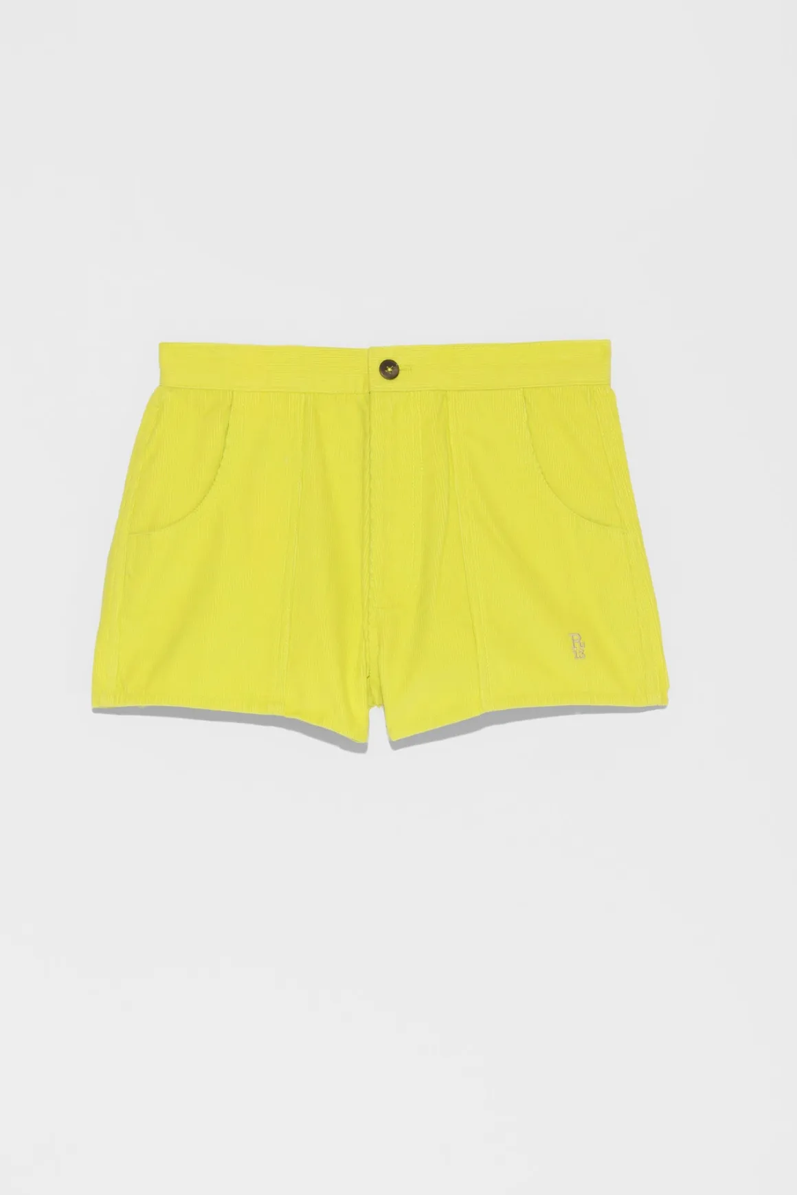 Women R13 Pants & Shorts*CORDUROY SHORTS - LIME YELLOW