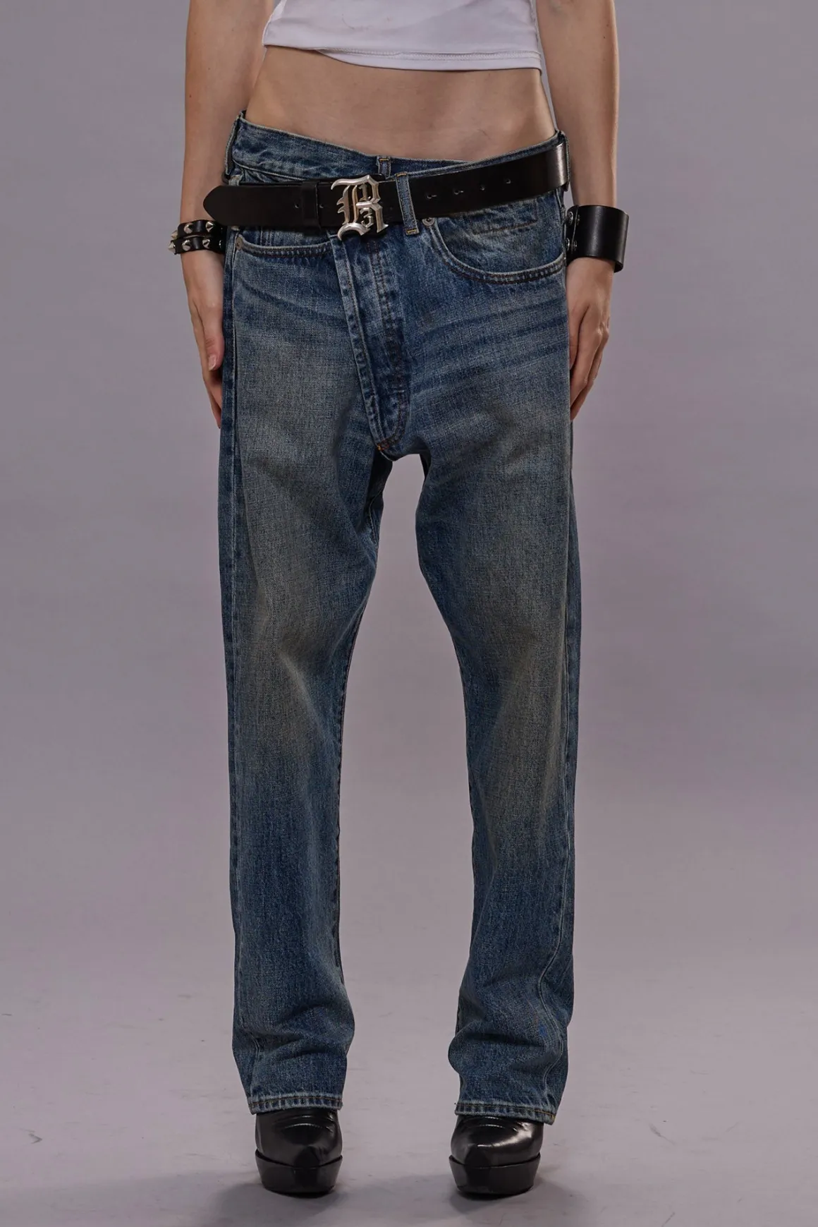 Women R13 Crossover*CROSSOVER JEAN - BARTER INDIGO