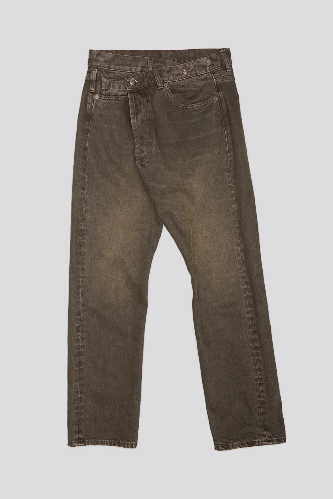 Women R13 Crossover*CROSSOVER JEAN - VINTAGE CHOCOLATE BROWN