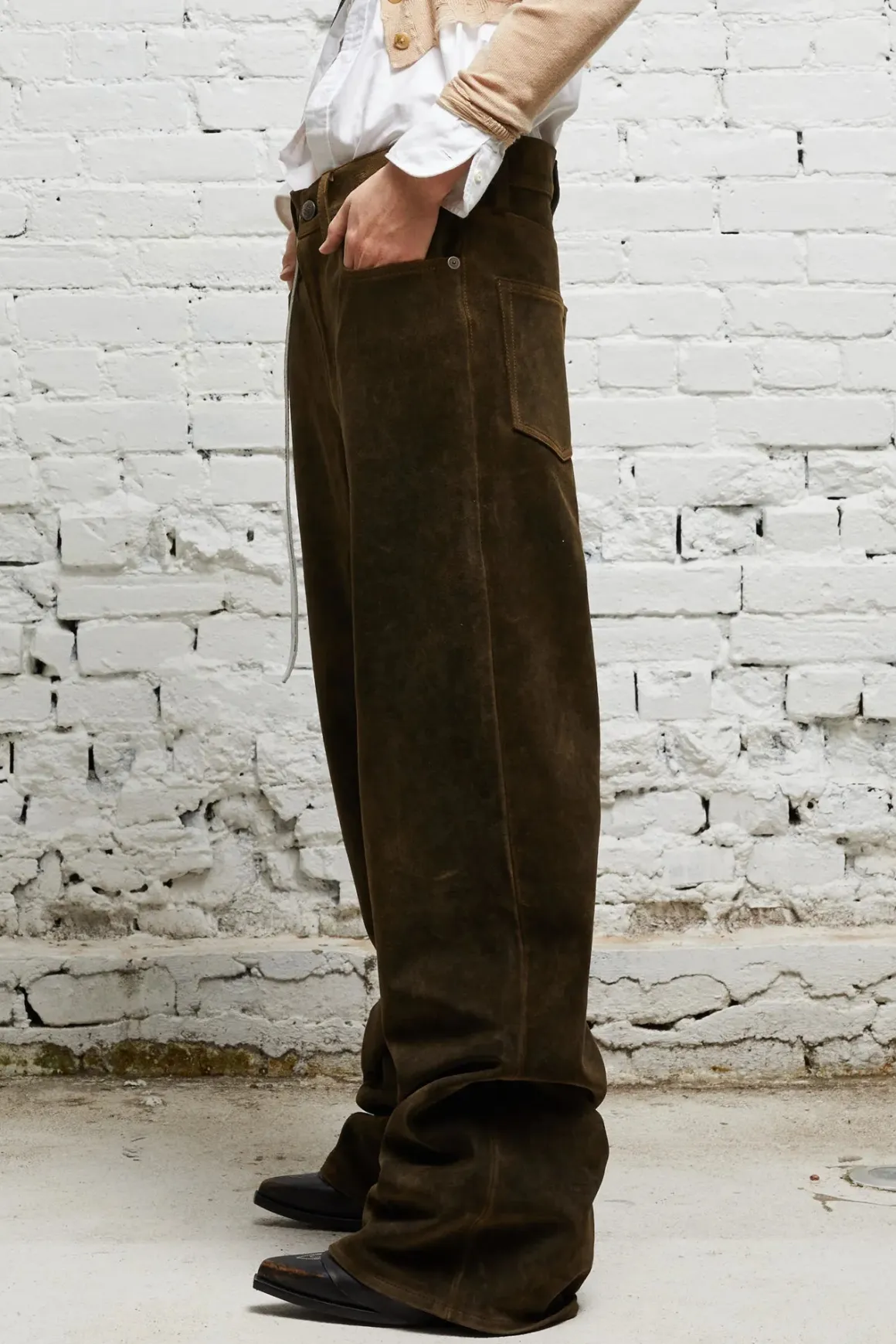 Women R13 Pants & Shorts*D'ARCY LOOSE LEATHER PANT -