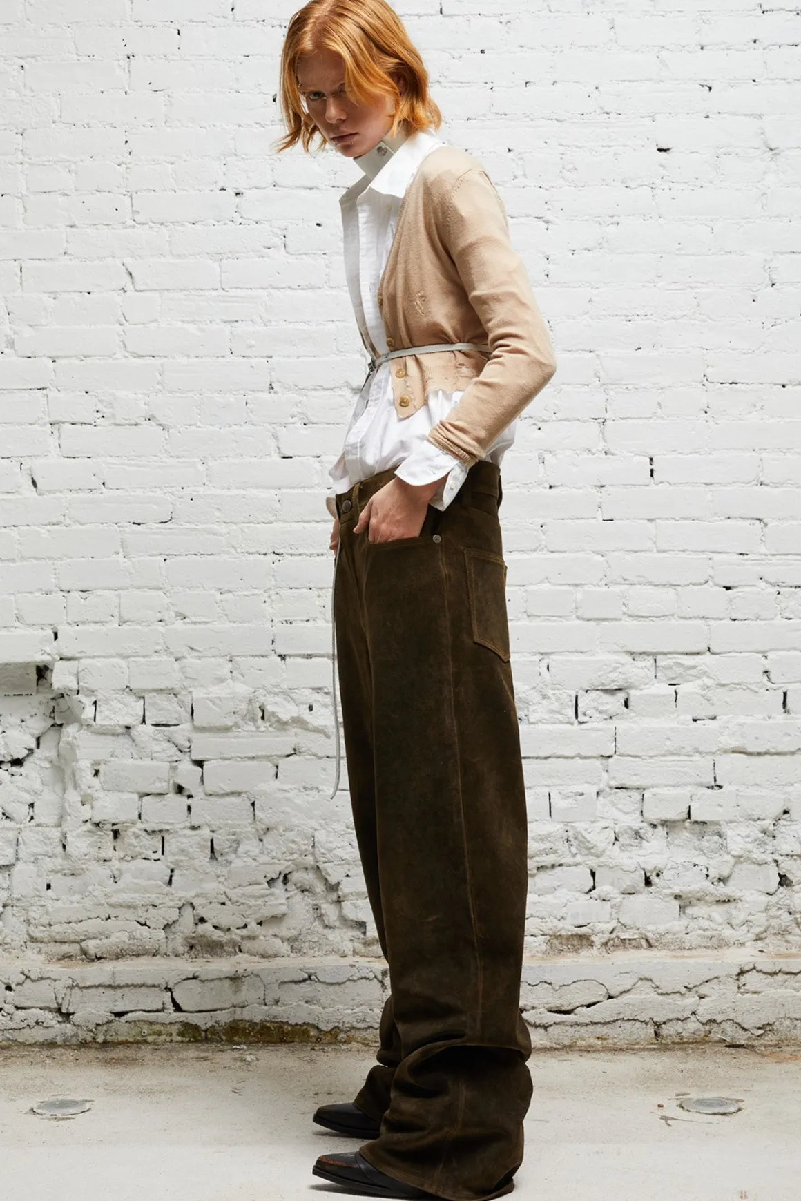 Women R13 Pants & Shorts*D'ARCY LOOSE LEATHER PANT -