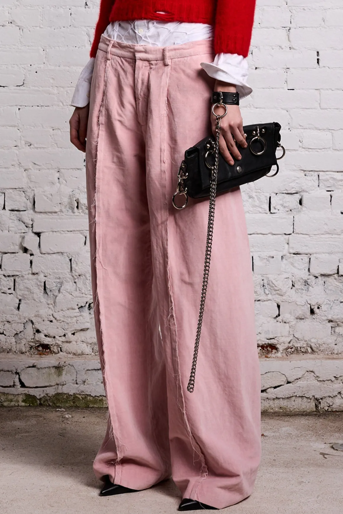 Women R13 Pants & Shorts*INVERTED TROUSER - PINK VELVET