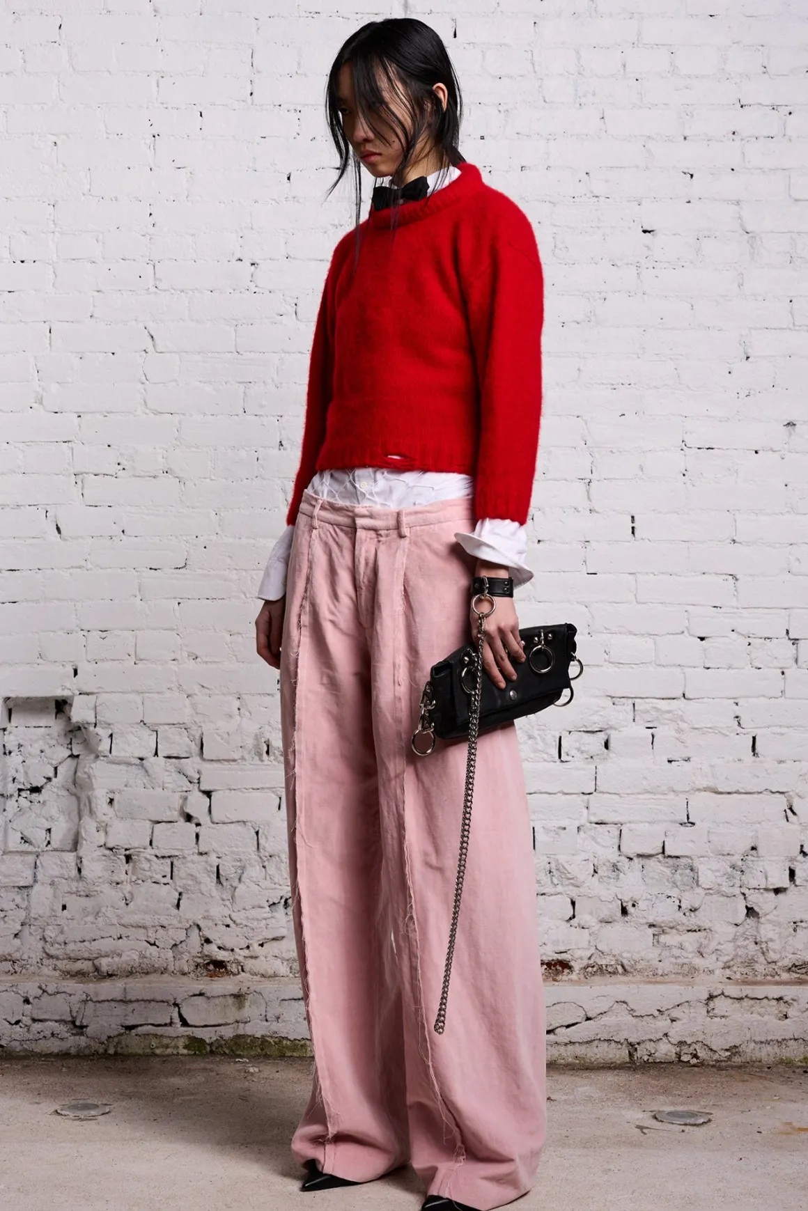 Women R13 Pants & Shorts*INVERTED TROUSER - PINK VELVET