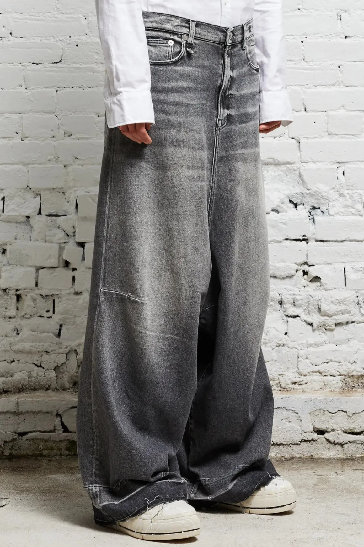 Women R13 Wide Leg*JESSE JEAN - VINTAGE GREY