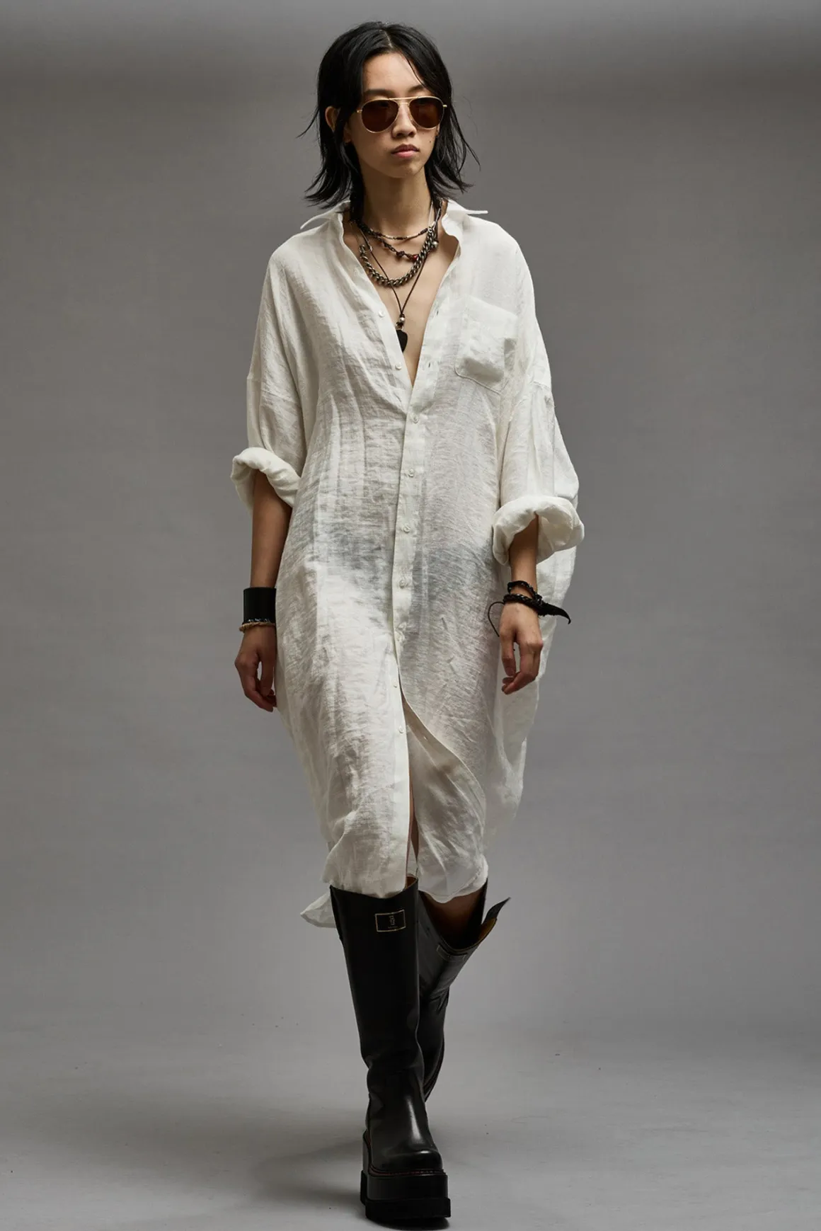 Women R13 Tops*JUMBO SHIRTDRESS -