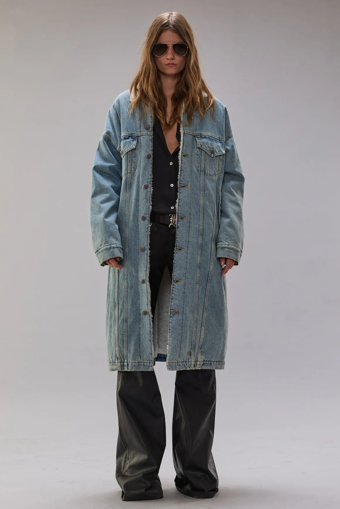 Women R13 Jackets & Coats*LYLE TRUCKER COAT - SLATE BLUE