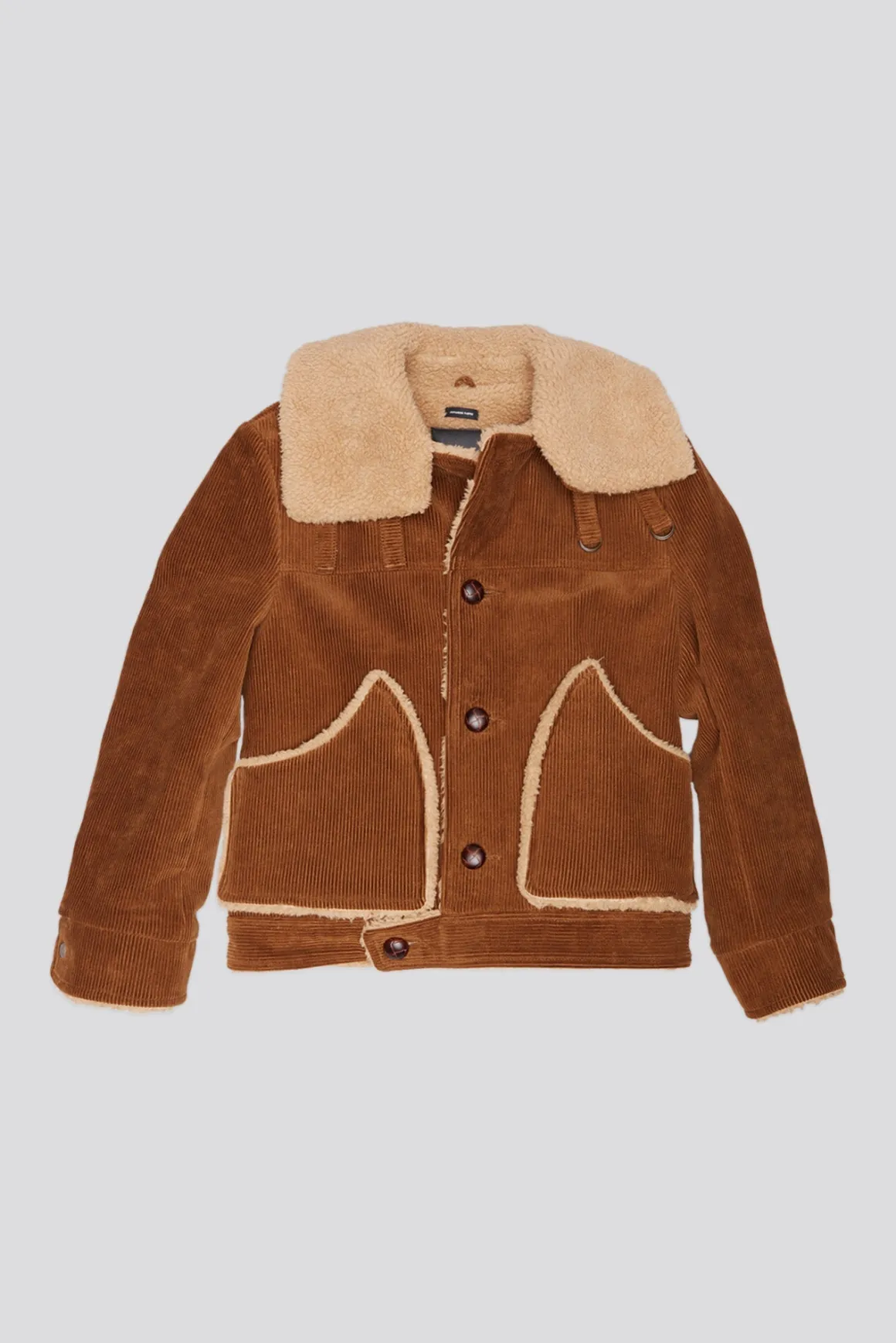 Women R13 Jackets & Coats*OVERSIZED COLLAR JACKET - BROWN CORDUROY