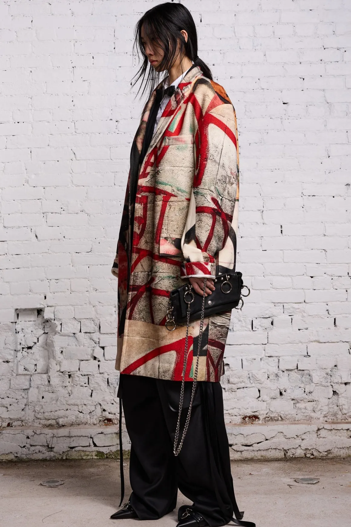 Women R13 Jackets & Coats*OVERSIZED RAGGED COAT - GRUNGE MURAL