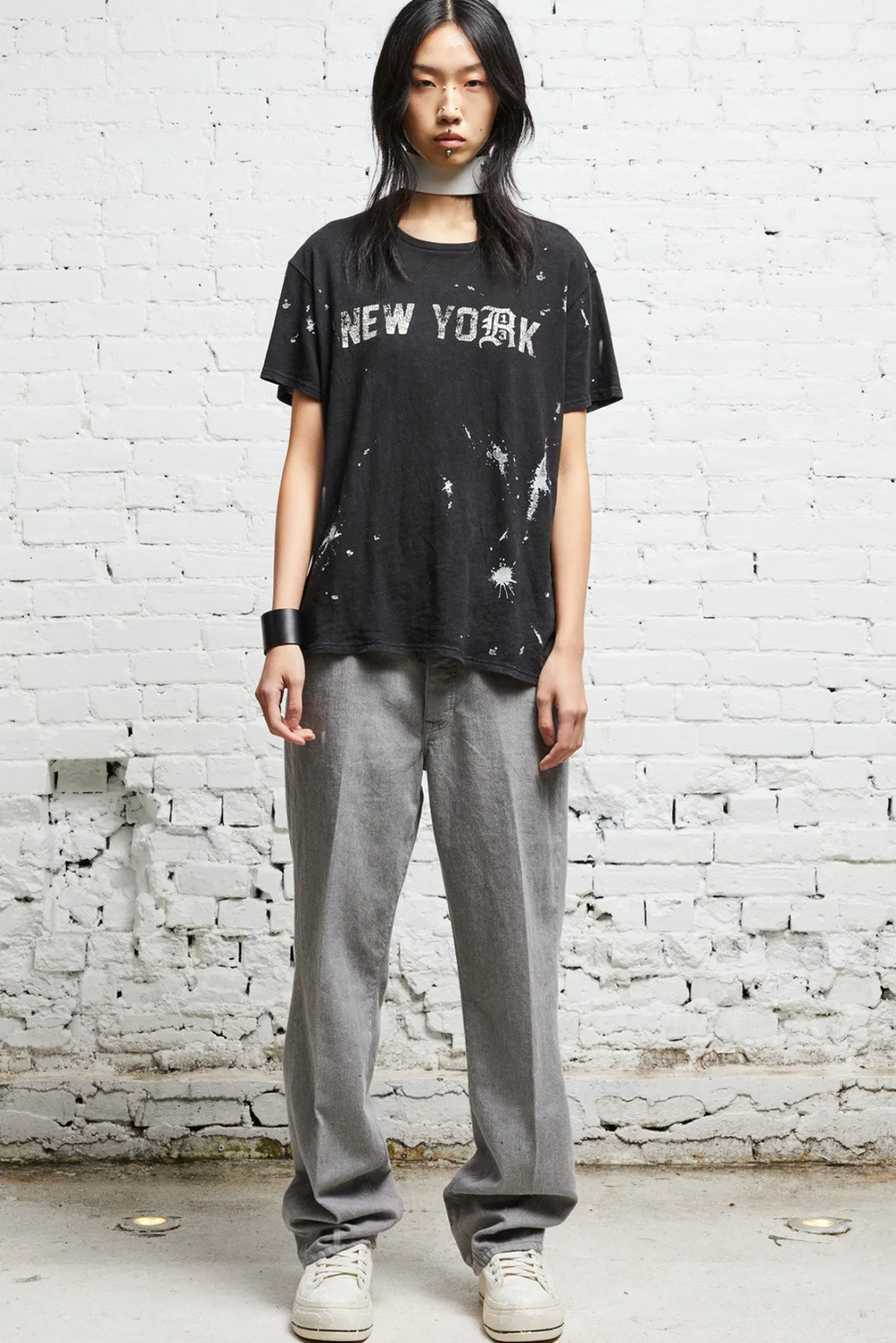 Women R13 Tops*NEW YORK BOY T - ACID BLACK