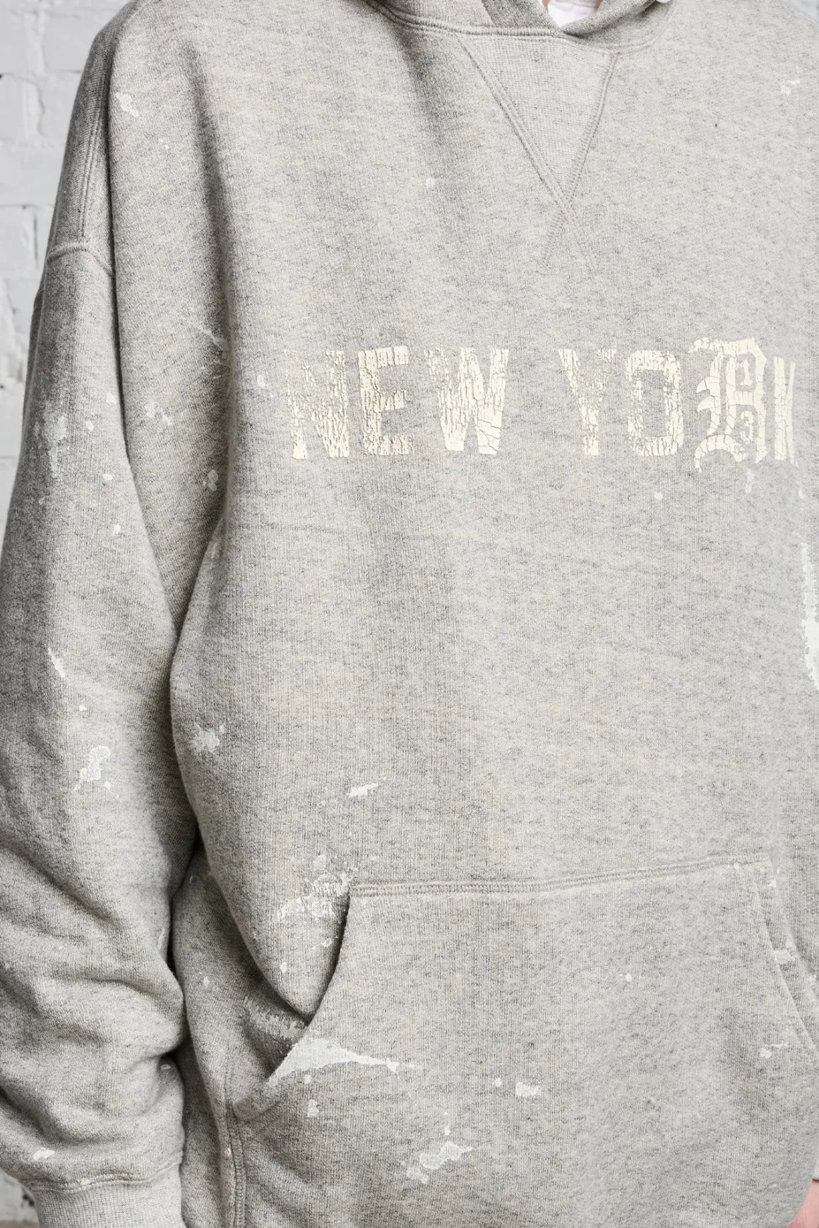 Women R13 Tops*NEW YORK HOODIE - HEATHER GREY