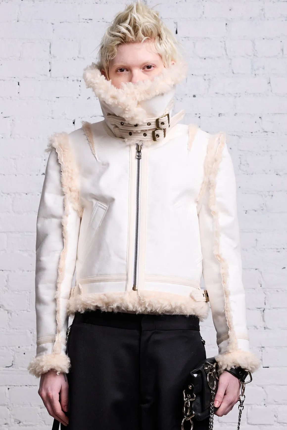 Women R13 Jackets & Coats*SHRUNKEN FLAT SLEEVE AVIATOR - WHITE