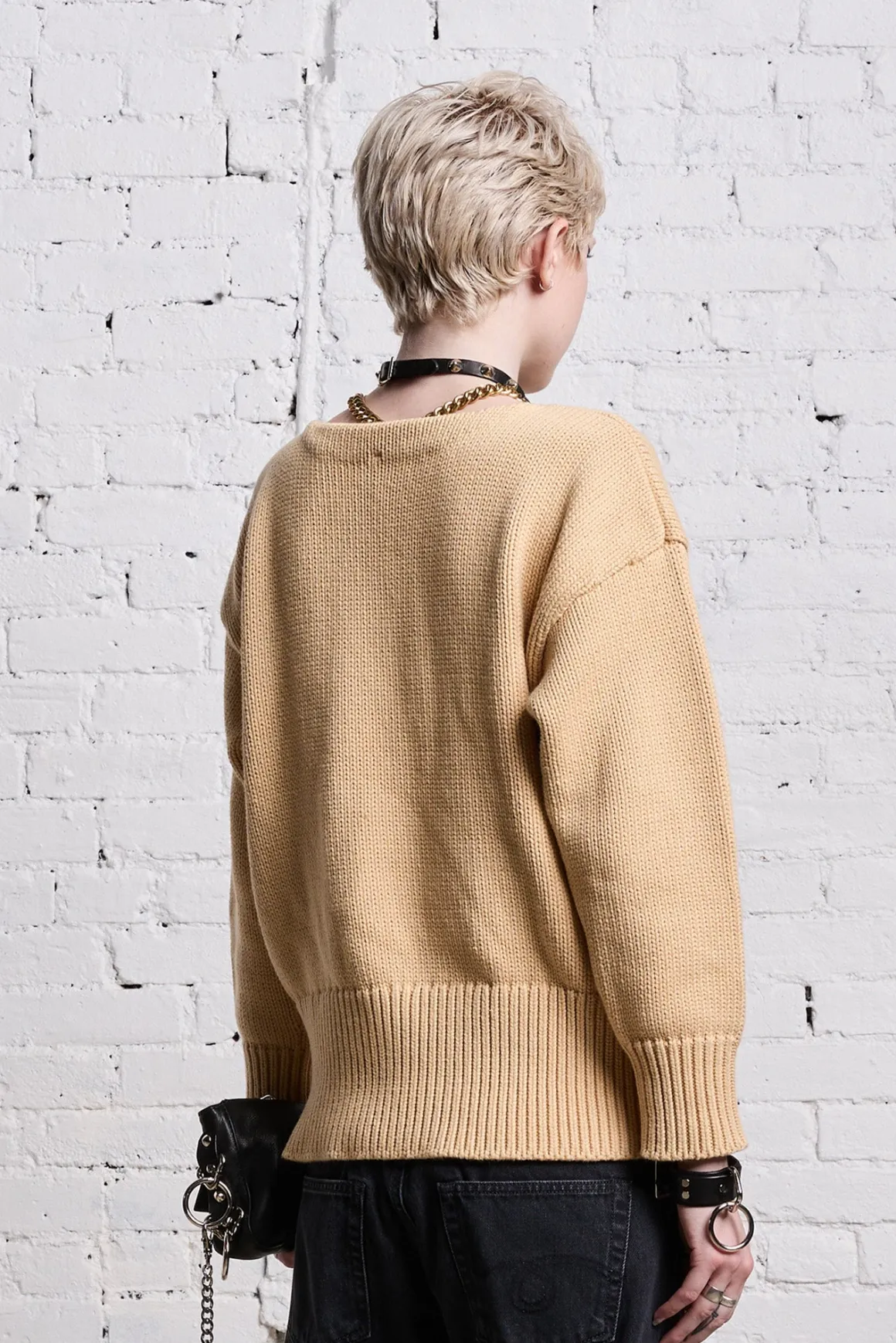 Women R13 Sweaters*SHRUNKEN PUNK SWEATER - VINTAGE