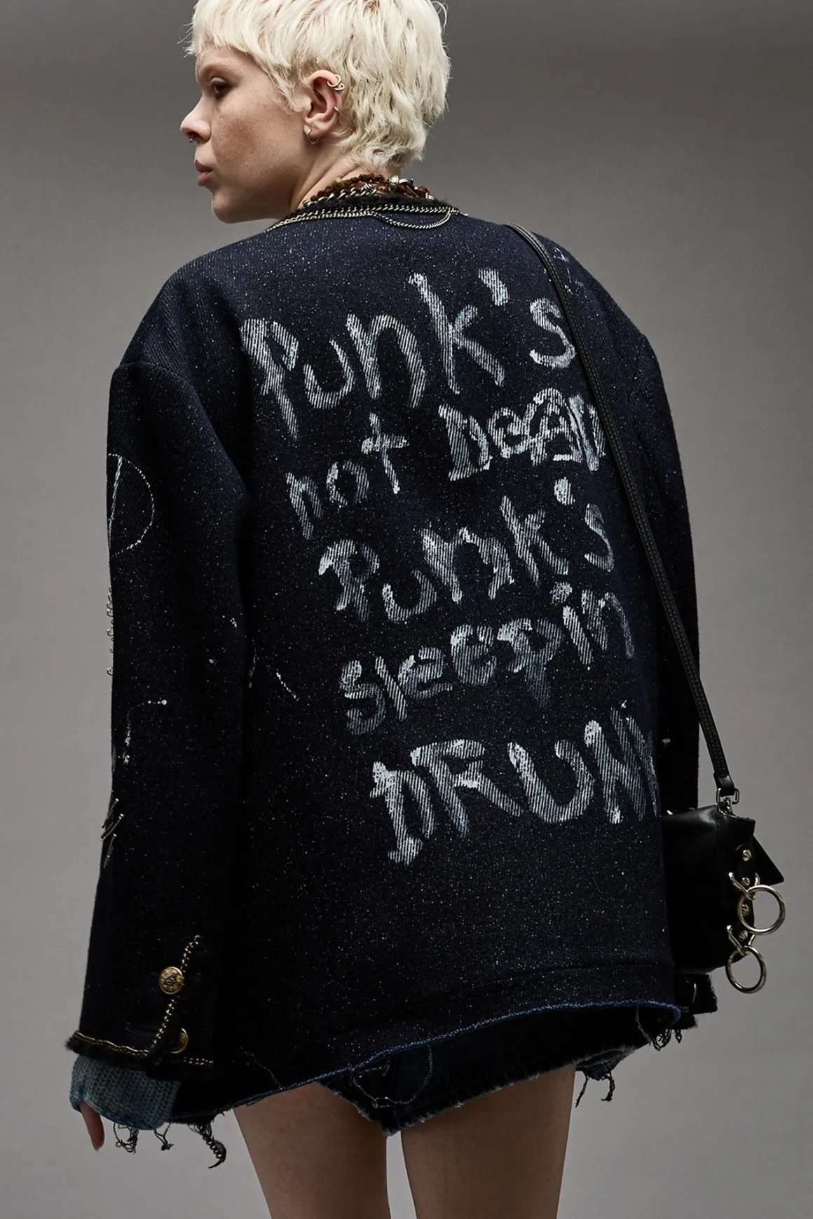 Women R13 Jackets & Coats*SLOUCH CHORE JACKET - GRAFFITI TWEED