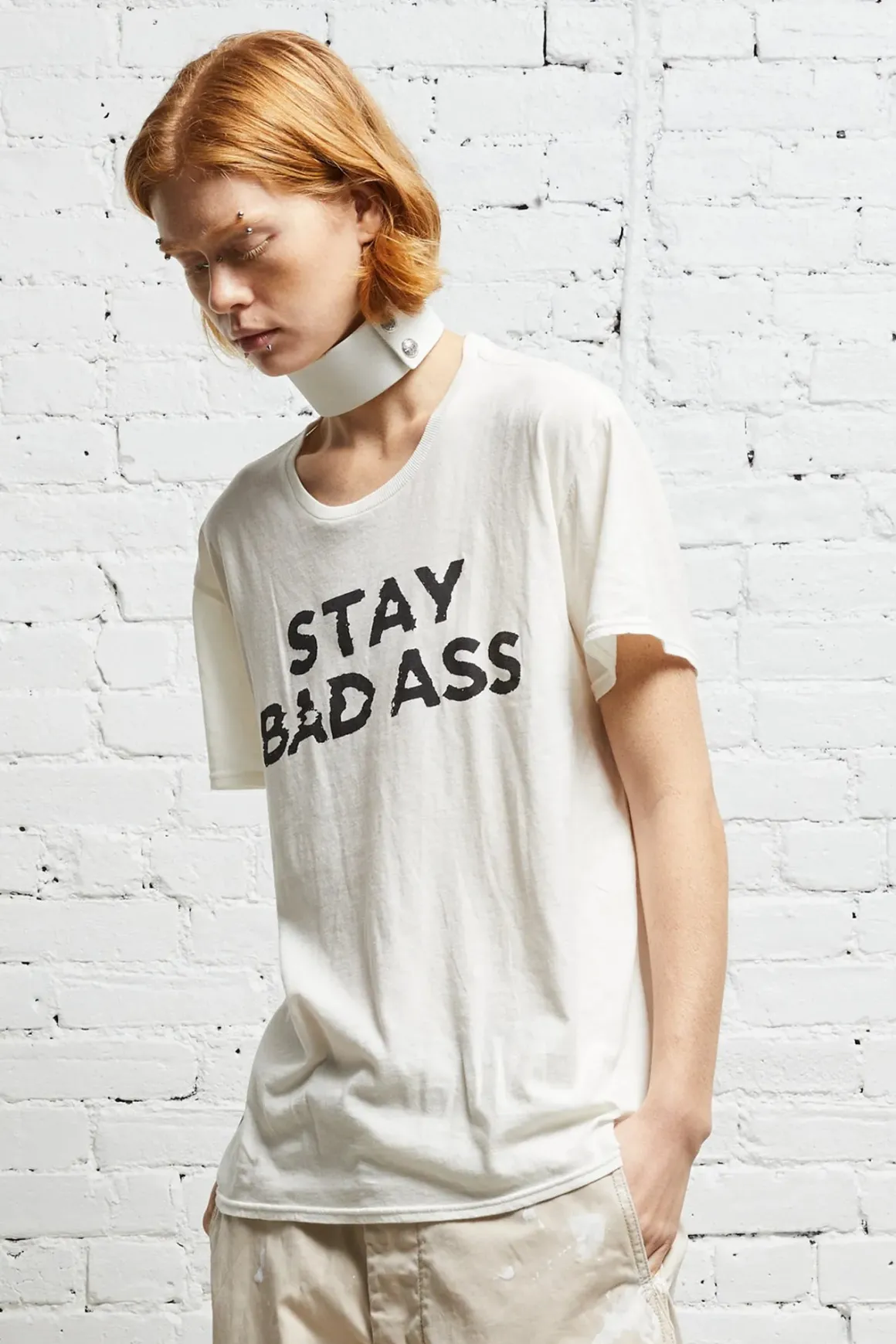 Women R13 Tops*STAY BADASS BOY T -