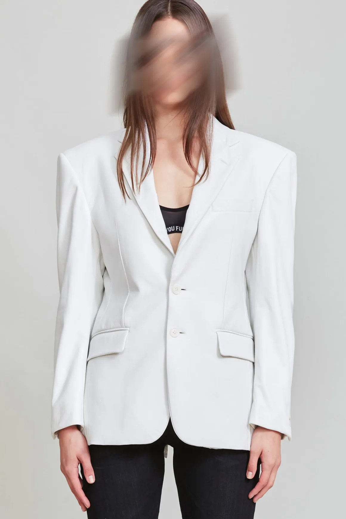 Women R13 Jackets & Coats*STRONG SHOULDER NOTCH LAPEL LEATHER BLAZER