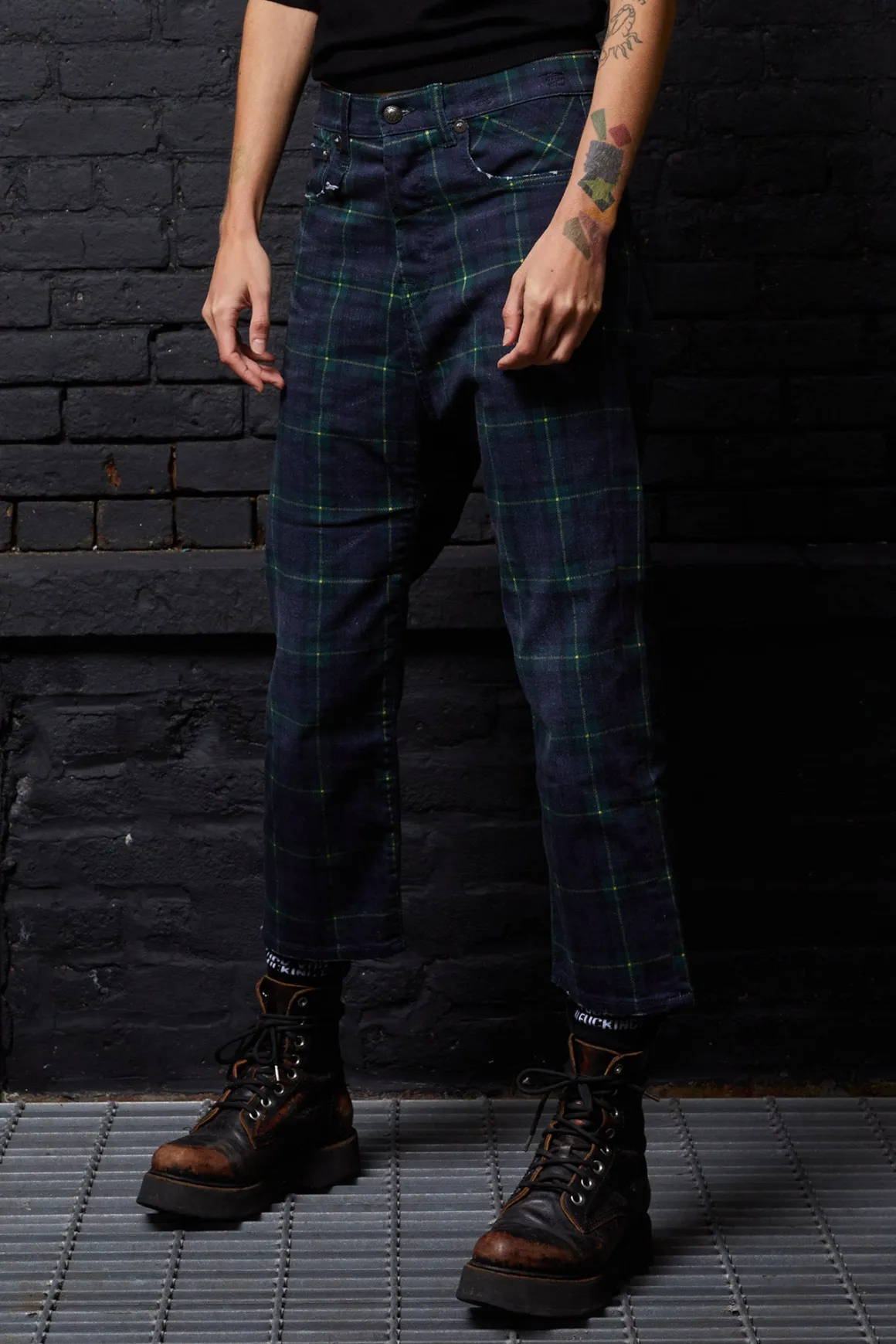 Women R13 Drop*TAILORED DROP - PRINTED TARTAN