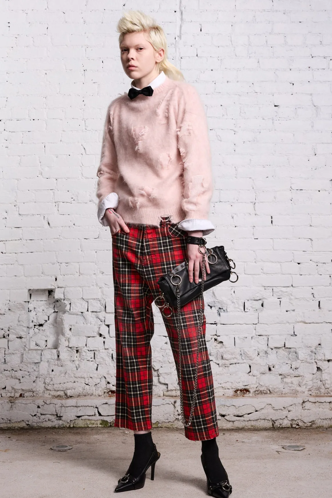 Women R13 Drop*TAILORED DROP - RED PLAID