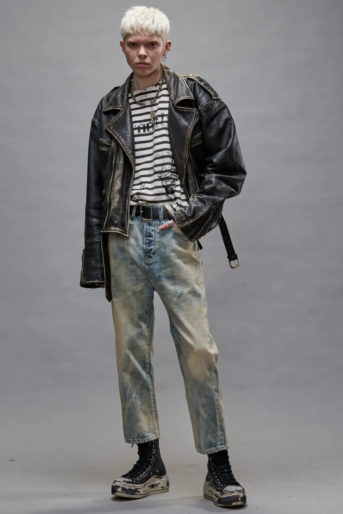 Women R13 Drop*TAILORED DROP - VINTAGE ASH BLUE