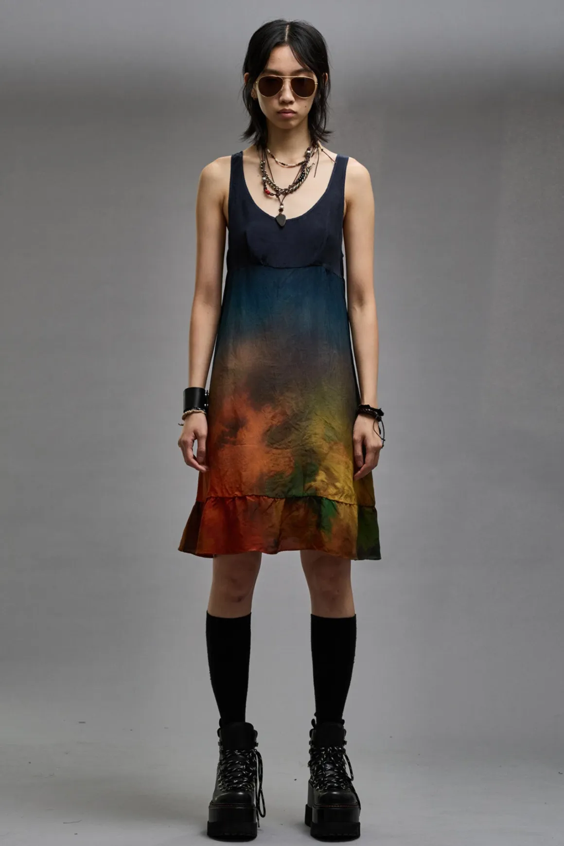 Women R13 Dresses & Skirts*TANK SLIP - TIE-DYE PRINT