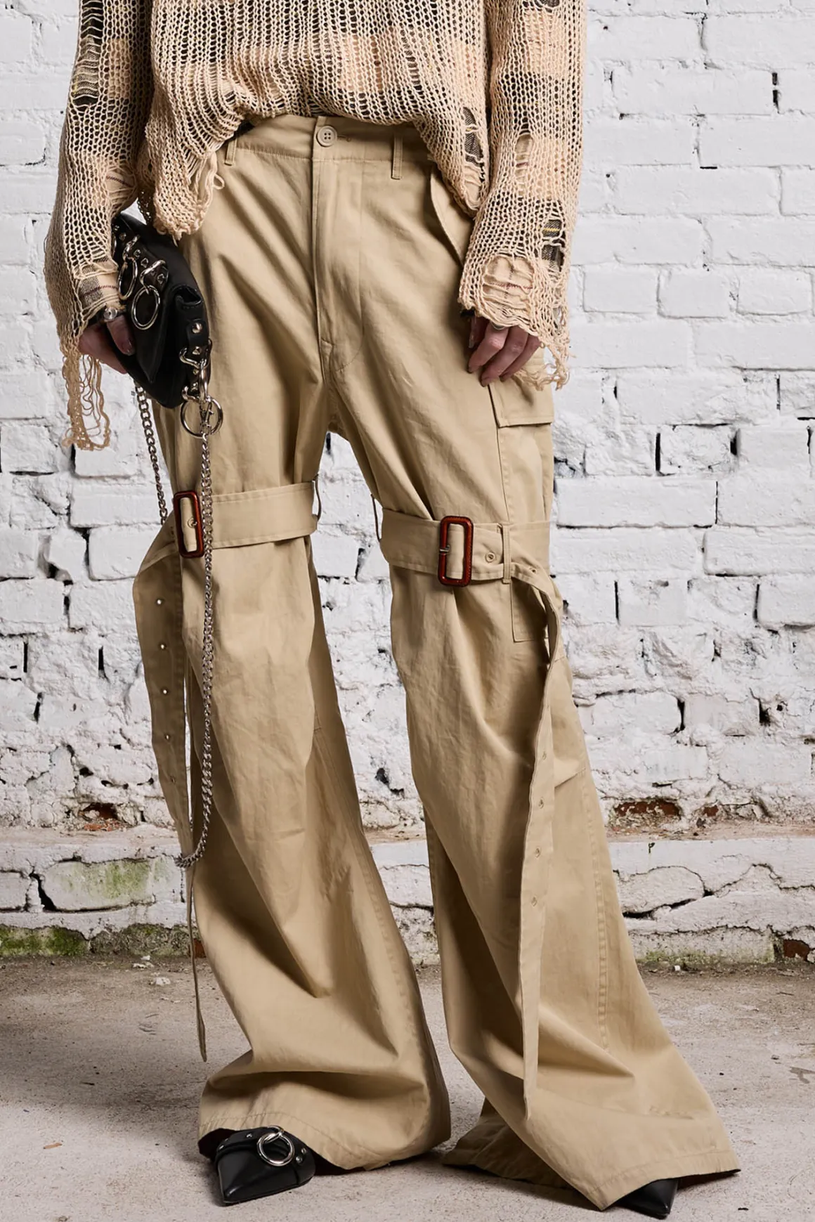 Women R13 Pants & Shorts*TRENCH CARGO - LIGHT KHAKI