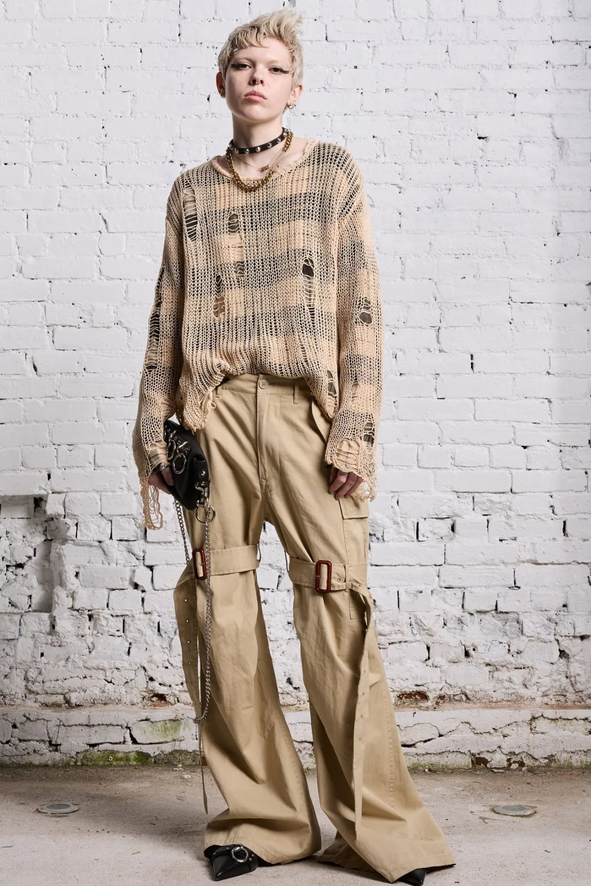 Women R13 Pants & Shorts*TRENCH CARGO - LIGHT KHAKI